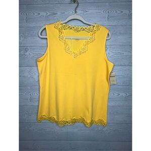 New with tag Coldwater Creek yellow tank size large